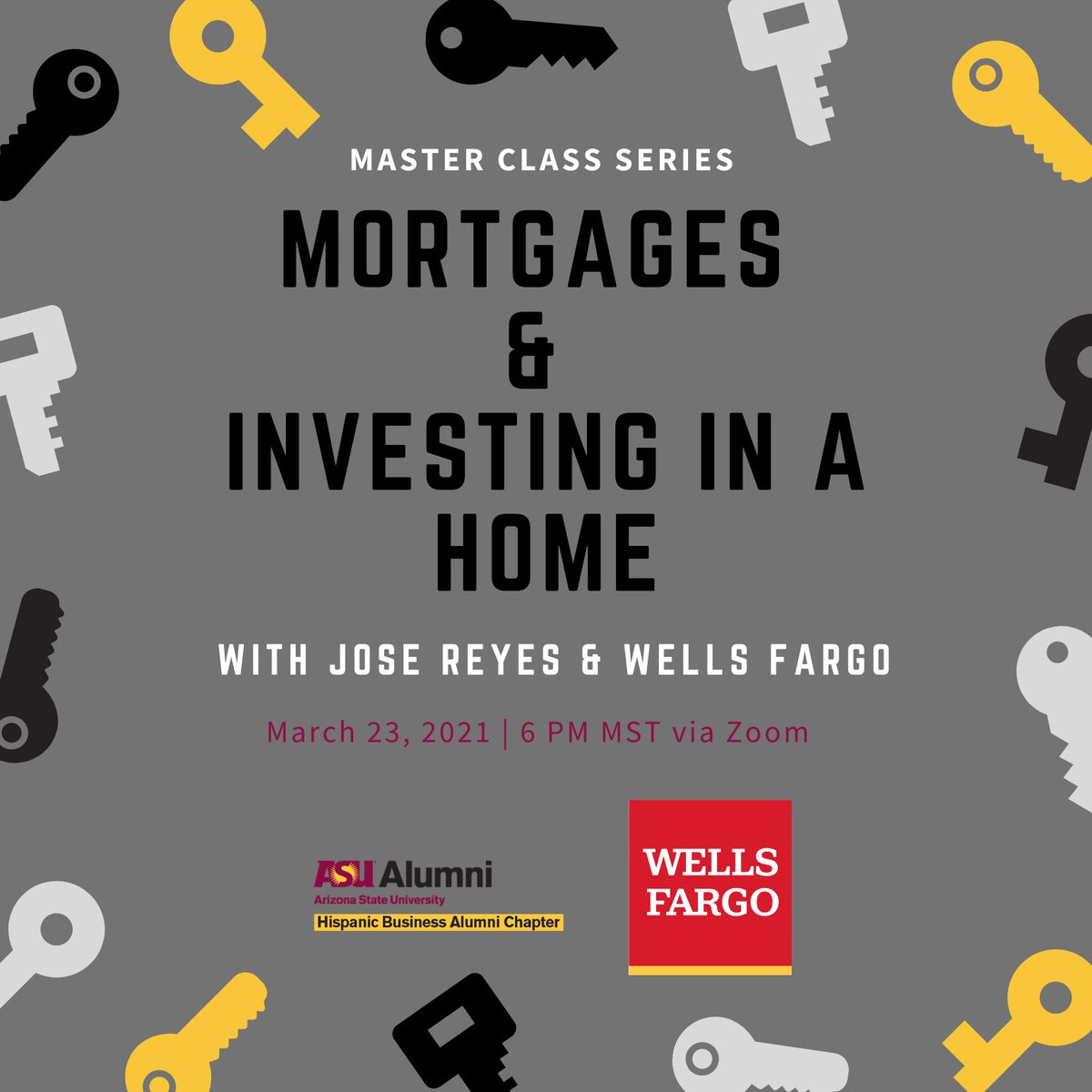 HBA ASU (@hba_asu) on Twitter photo Join us for our next Virtual Master Class💻 on Mortgages & Investing in a Home featuring Jose Reyes 🤩
Register here 👉 bit.ly/3cv7OVV
Share with a friend 📲
Thank you <a href="/wellsfargo/">Wells Fargo</a> for sponsoring our virtual #HBAMasterClass series! Join us for our next Virtual Master Class💻 on Mortgages & Investing in a Home featuring Jose Reyes 🤩
Register here 👉 bit.ly/3cv7OVV
Share with a friend 📲
Thank you <a href="/wellsfargo/">Wells Fargo</a> for sponsoring our virtual #HBAMasterClass series!
