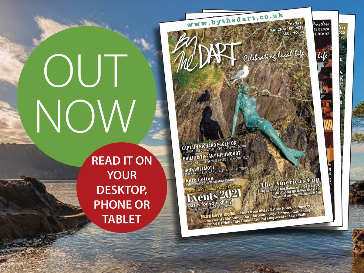 We're back! The March 2021 issue of By The Dart magazine is now out. Read online at tinyurl.com/bythedartmarch…