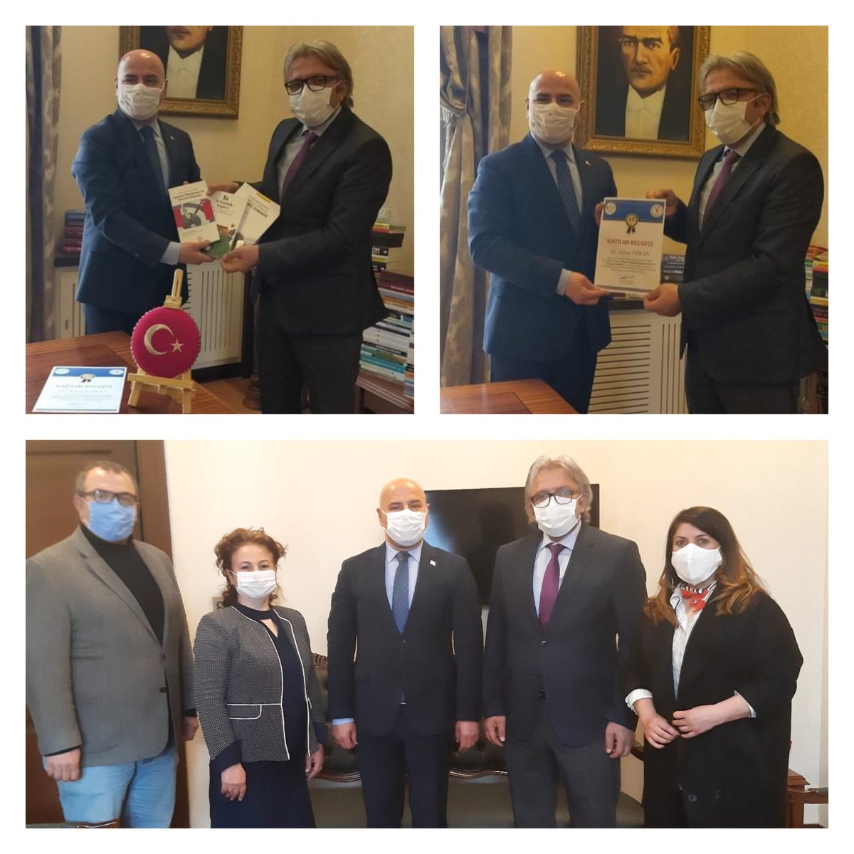 Genel Başkanımız Sn.Dr.<a href="/ademcilek/">Adem ÇİLEK</a>  ve Yardımcıları, Ankara Vali Yardımcısı Sn. <a href="/dr_ayhanozkan/">Ayhan Özkan</a> 'a ziyarette bulunarak eğitime verdiği katkılar dolayısıyla EYUDER yayınlarından bu yıl çıkan eserleri hediye ettiler.
Sayın Valimize Eğitime sunduğu katkılar dolyısıyla teşekkür ederiz.