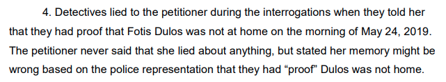 Sami89219007's tweet photo. So in the end, Fotis wasn't home. Is #michelletroconis' Atty just trying to fill up the page?  LE can lie, yet this was true.  Grasping at straws much?

LE:  "Was Fotis home the morning of 5/24?"
MT:  "Yes"
LE:  "Here he is pulling out of 80MS"
MT:  "Oops, my memory was wrong" 🙄 https://t.co/OqT6HitQ3l