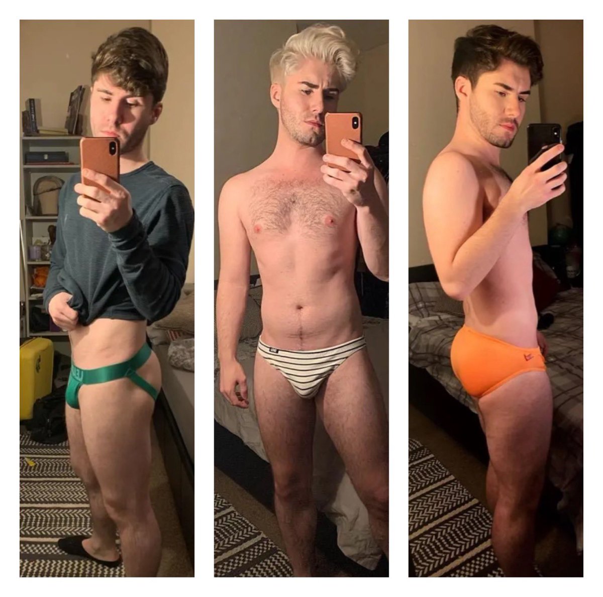 HarryBloom00's tweet photo. Apparently I’ve been promoting my Irish heritage all throughout the year with my underwear choices, so here’s a collage of the flag 😂
Happy St.Patrick’s Day! ☘️
RT for some Irish luck! https://t.co/2KixrSXaKZ