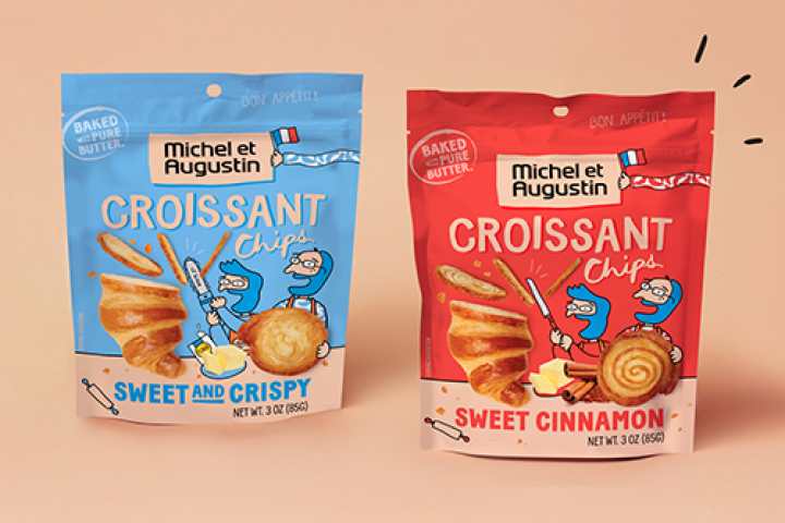 .<a href="/MetA_US/">Michel et Augustin (US)</a>’ croissant chips are available in two flavors — sweet and crispy, and sweet cinnamon. buff.ly/3ld2iLf