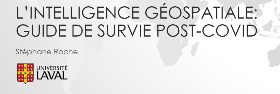 jsidgwick's tweet photo. Stéphane Roche de l'université de #Laval #Inelligence #geospatiale Guide de survie postcovid #cnfpt_aitfsigtopo2021 https://t.co/fnzd0aeBu1