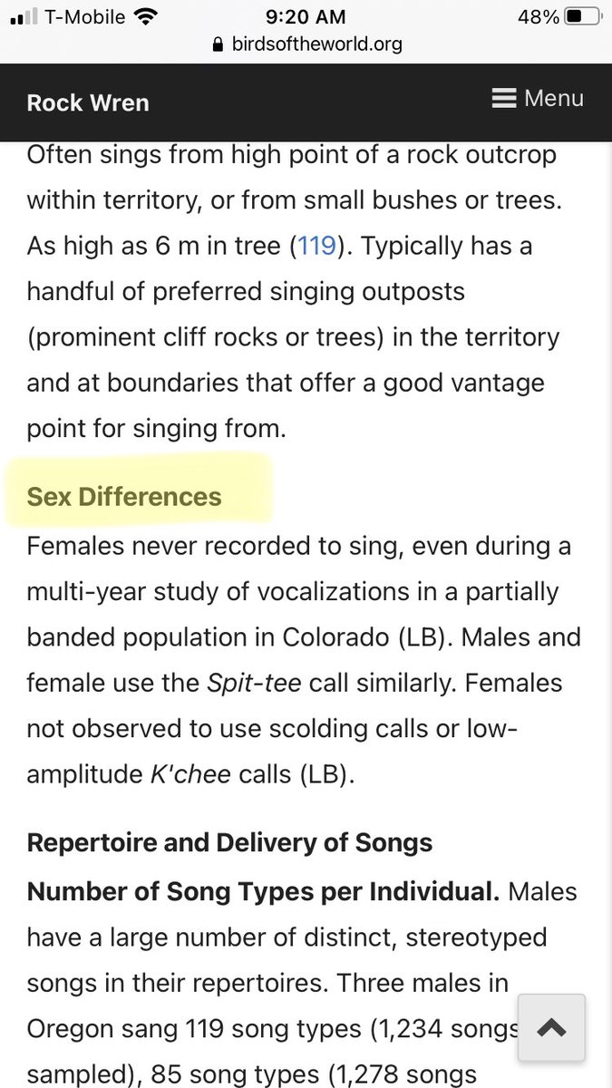 Lauryn Benedict (@laurynbenedict) on Twitter photo 🤩 😃 😁 <a href="/birdsoftheworld/">Birds of The World: The Cornell Lab</a> 🦅 Reports added a “Sex Differences” section in the song descriptions. This is a game changer. Now when we go looking for female song reports we won’t have to guess if anything is known. It’ll be reported! <a href="/femalebirdsong/">Female Bird Song</a> 🤩 😃 😁 <a href="/birdsoftheworld/">Birds of The World: The Cornell Lab</a> 🦅 Reports added a “Sex Differences” section in the song descriptions. This is a game changer. Now when we go looking for female song reports we won’t have to guess if anything is known. It’ll be reported! <a href="/femalebirdsong/">Female Bird Song</a>