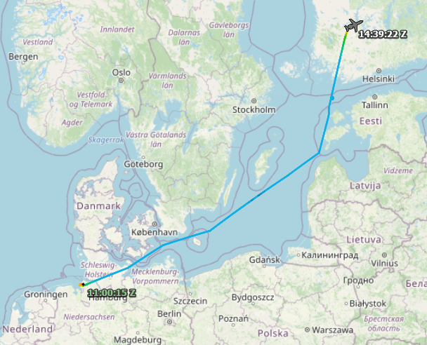 SirListenalot's tweet photo. Future RCAF #C295/#CC295 MPA hex 345146, test reg EC-004 (future serial 295502) as EADS CASA flight #AED985 left Sevilla yesterday and arrived today at Tampere, Finland after nightstop in Nordholz, Germany. 
All Canadian markings covered.📷via Facebook
h/t @hermola9 https://t.co/azBon9uBUt