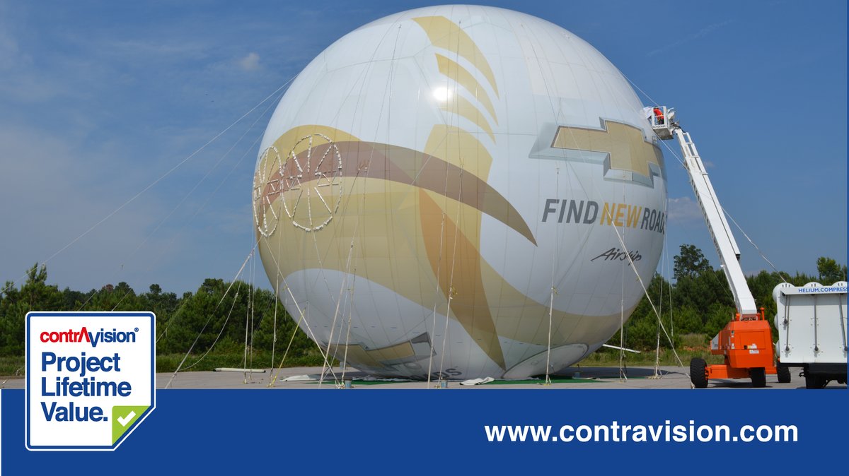 Contra_Vision's tweet photo. Our #applicationofthemonth for March is something a bit different, have you ever thought of wrapping a blimp with window perf?
Well back in 2014, the blimp pictured was wrapped with Contra Vision Performance Translucent White window perf.
Learn more: https://t.co/tyXF7JjjVx https://t.co/J0Q0hPwhne