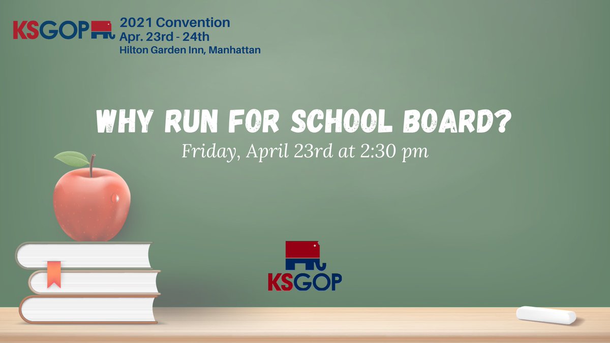 Kansas is a Republican state, but most of our school boards are led by Democrats. We’ve seen over the last year why now more than ever we need more conservative leadership at the local level.