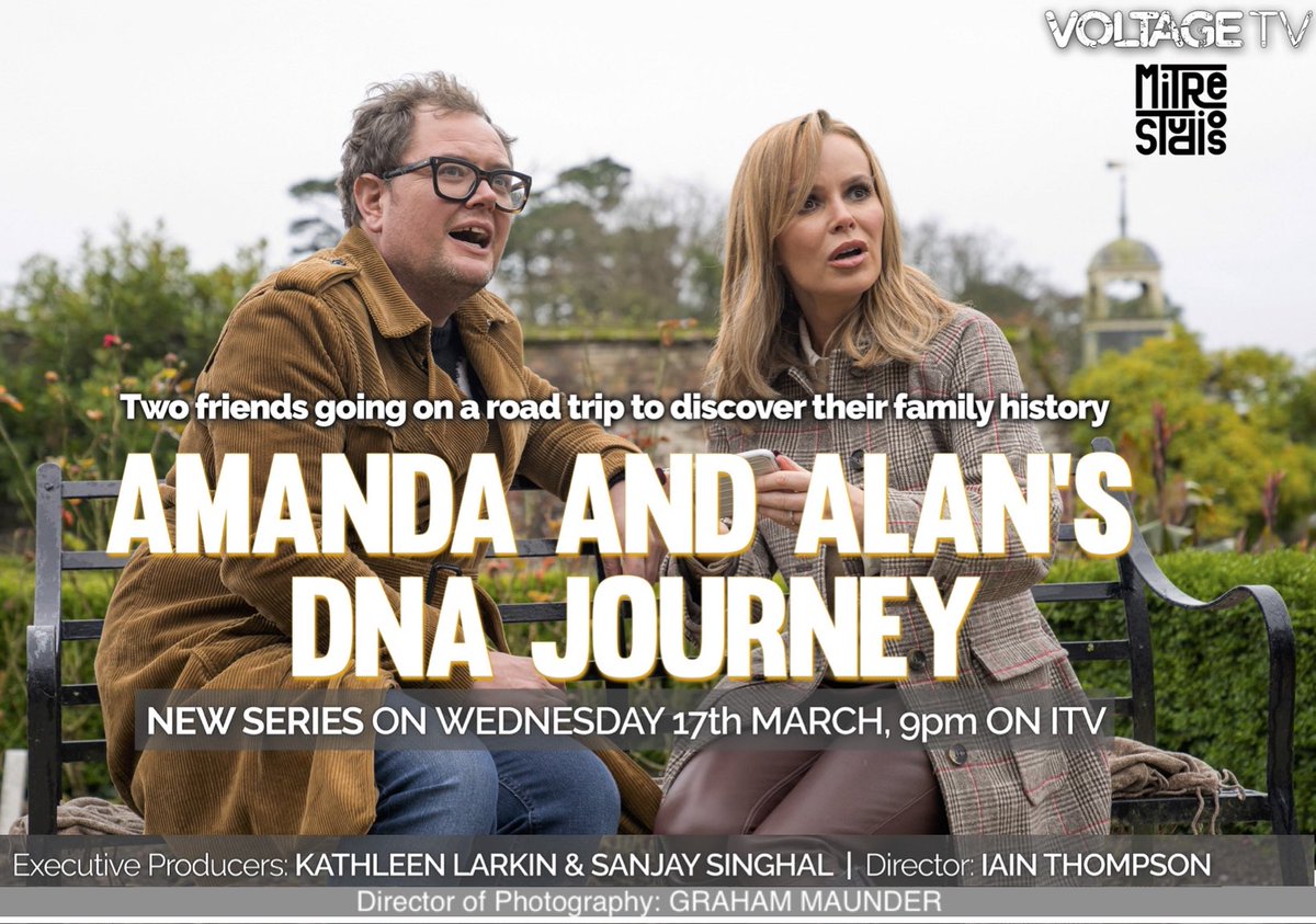 Next episode of #DNAJourney tonight at 9pm on #itv It’s a blast!!
