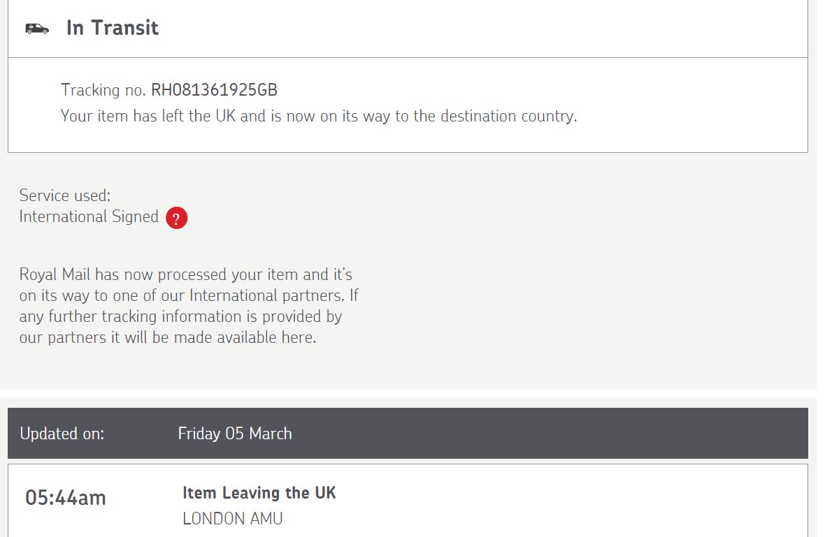 dishabhatiadm's tweet photo. Hi @RoyalMail, where can seek help to get the whereabouts of my parcel? I posted it on 22nd Feb to Lagos, Nigeria. I was promised that it will be delivered in 6-7 days however, it has been more than 25 days. I am highly disappointed💔 https://t.co/LzVJddvetG