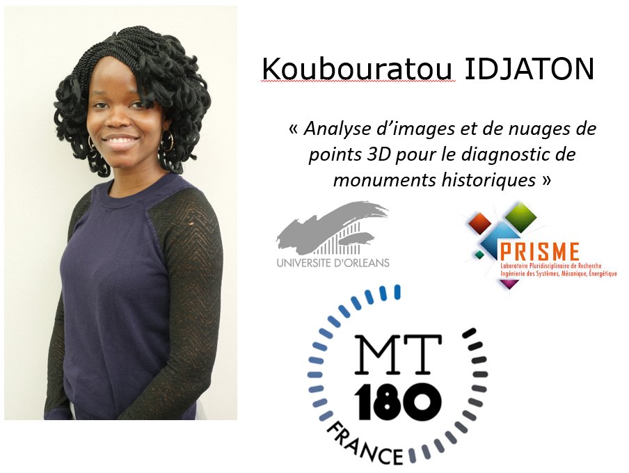 📢Portrait de doctorante 📢
Koubouratou IDJATON, doctorante au laboratoire #PRISME, est l'une des 8 candidates sélectionnées pour défendre les couleurs de l'<a href="/Univ_Orleans/">Université d'Orléans</a> lors de la finale régionale du concours #MT180
#RechercheUO #fiersdenosdoctorants
<a href="/MT180FR/">MT180</a> @CPUniversite
