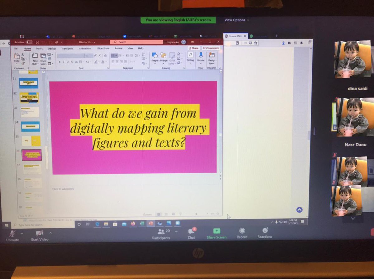 dina256B's tweet photo. It was so fun learning about new digital tools that are helpful in mapping and analyzing the literary texts. In today’s session we learned about Palladio, Topotext, StoryMap JS, and Neatline. Which one is your favorite? #ENGL256B https://t.co/Gm0ZVacHO3