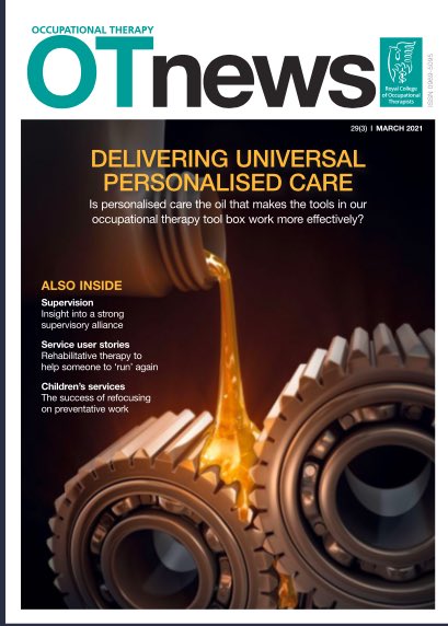 Don’t forget RCOT members can also read the latest issue online now at RCOT.co.uk/news/OTnews
