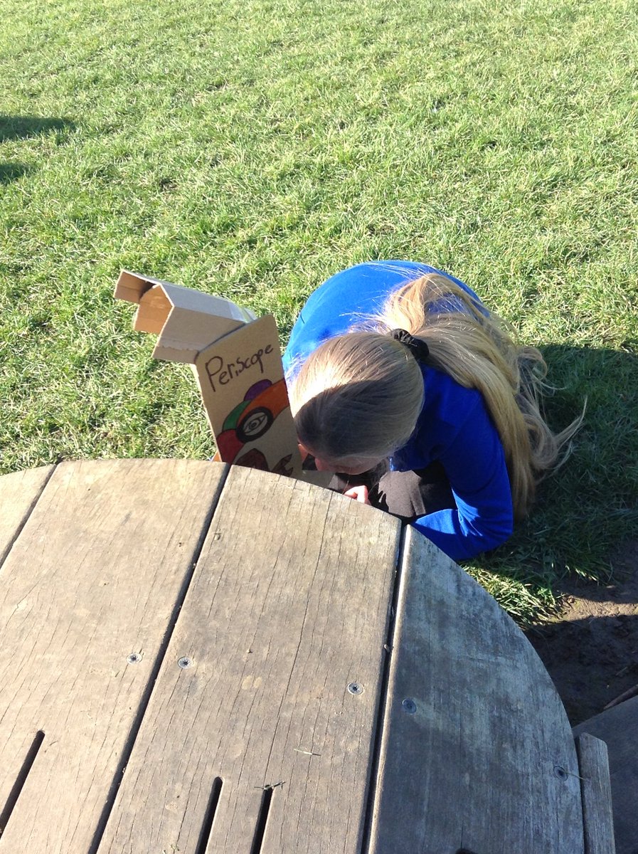 PrimaryArh's tweet photo. Year 6s are carrying forward what they were learning in British Science Week about #innovation by making periscopes. Watch out ARH! Our spies could be watching you... https://t.co/v0PUxXuZrP