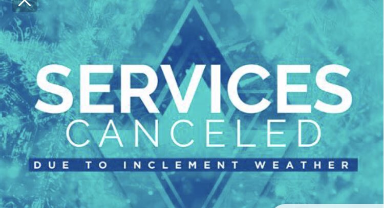 Wednesday Night Services Canceled