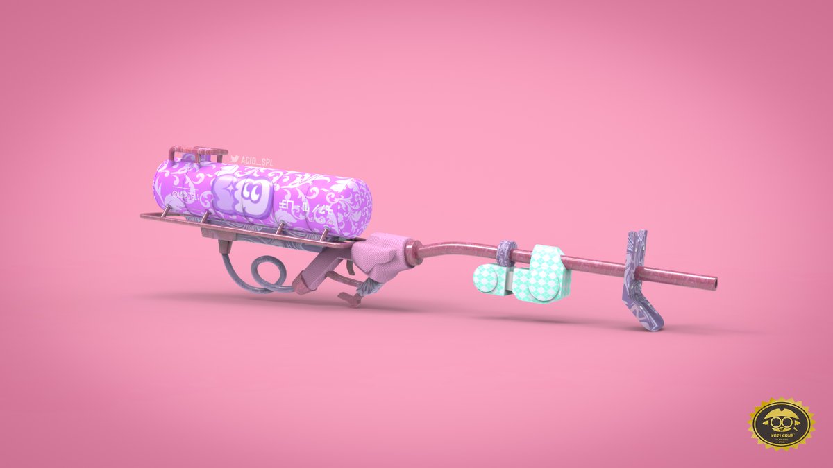 Acid_spl's tweet photo. Another one from @PufuuLive concept art. This time its E-Liter U.R.A.Q.T
Hope you like it!
Made in KeyShot
#NintendoSwitch #Splatoon2 #WeaponsofSplatoon https://t.co/S5OmjQAU2b