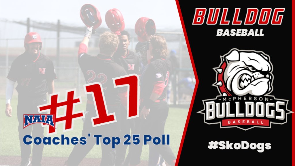 MAC_Bulldogs's tweet photo. The @MacCollegeBSB team is ranked in the @NAIA top 2️⃣5️⃣ coaches poll for the 1st time ever. They break into the poll at 1️⃣7️⃣

They currently rank in the top 10 in 7️⃣ statistical categories.

#BulldogPride #SkoDogs https://t.co/3biuj96TMq