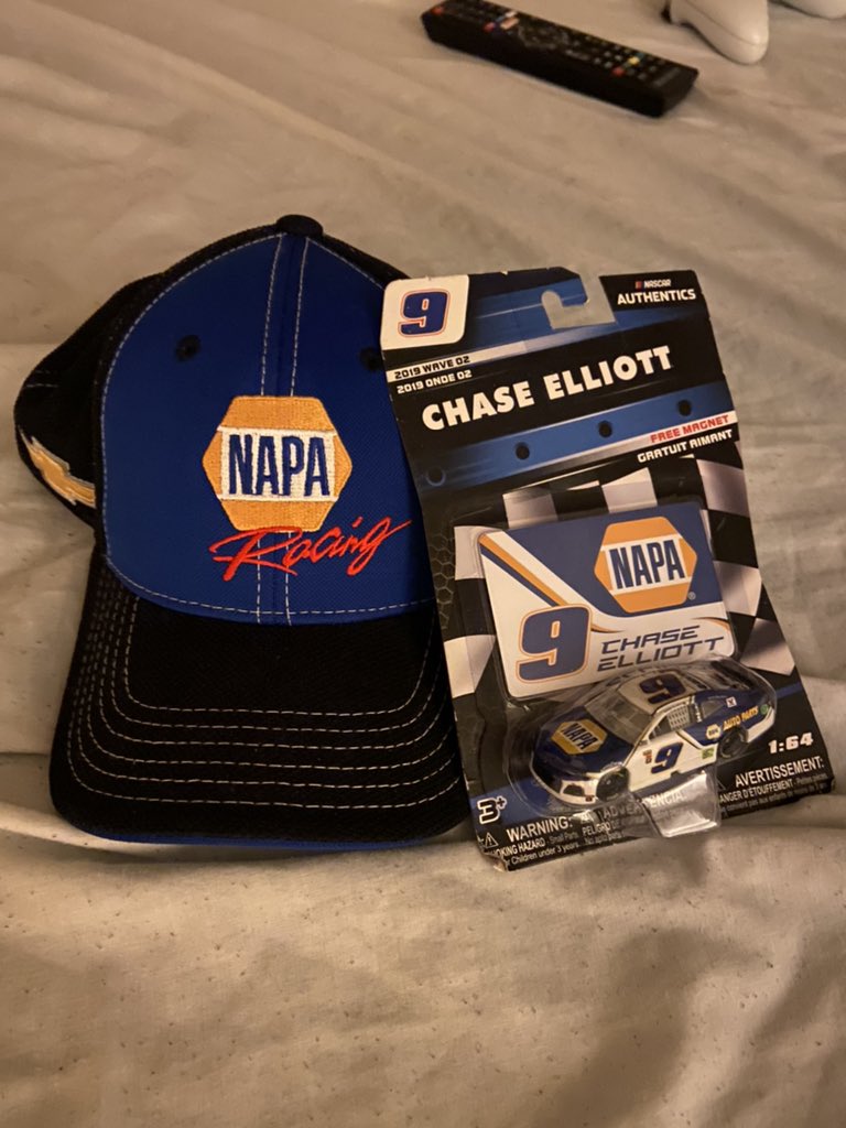 Chase Elliott NAPA hat and Diecast 
