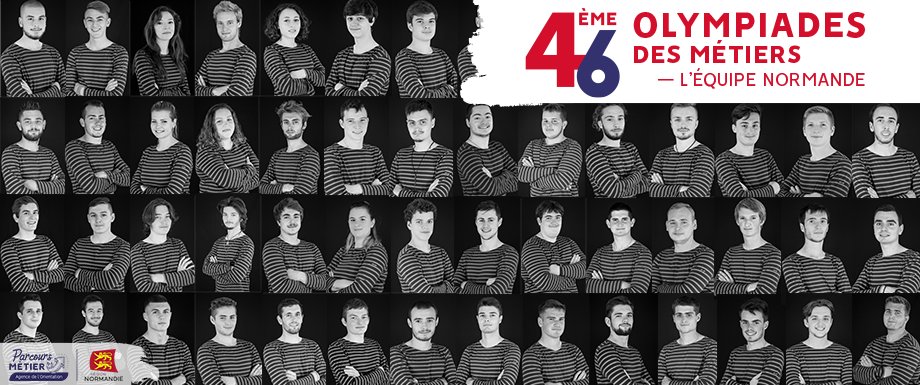 Olympiades des Métiers ça repart ! 🚀

C'est pourquoi, sur Instagram, nous vous présentons à travers notre nouvelle série, tous les lundi, les différents membres de notre équipe normande ! 🏅

➡ C'est par ici 👉 instagram.com/orientation_no…