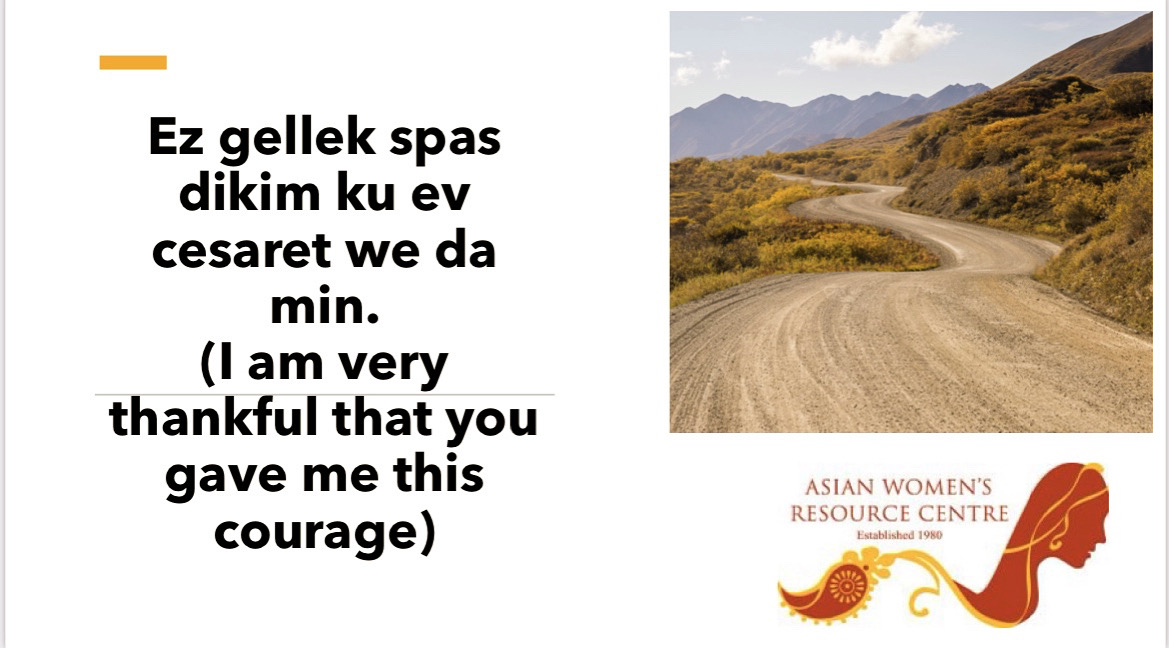 A wonderful message from our Kurdish-speaking client for our team. 

Despite all the challenges we are facing during the lockdown. We continue to support and stay positive in our mission of continuing to save lives.