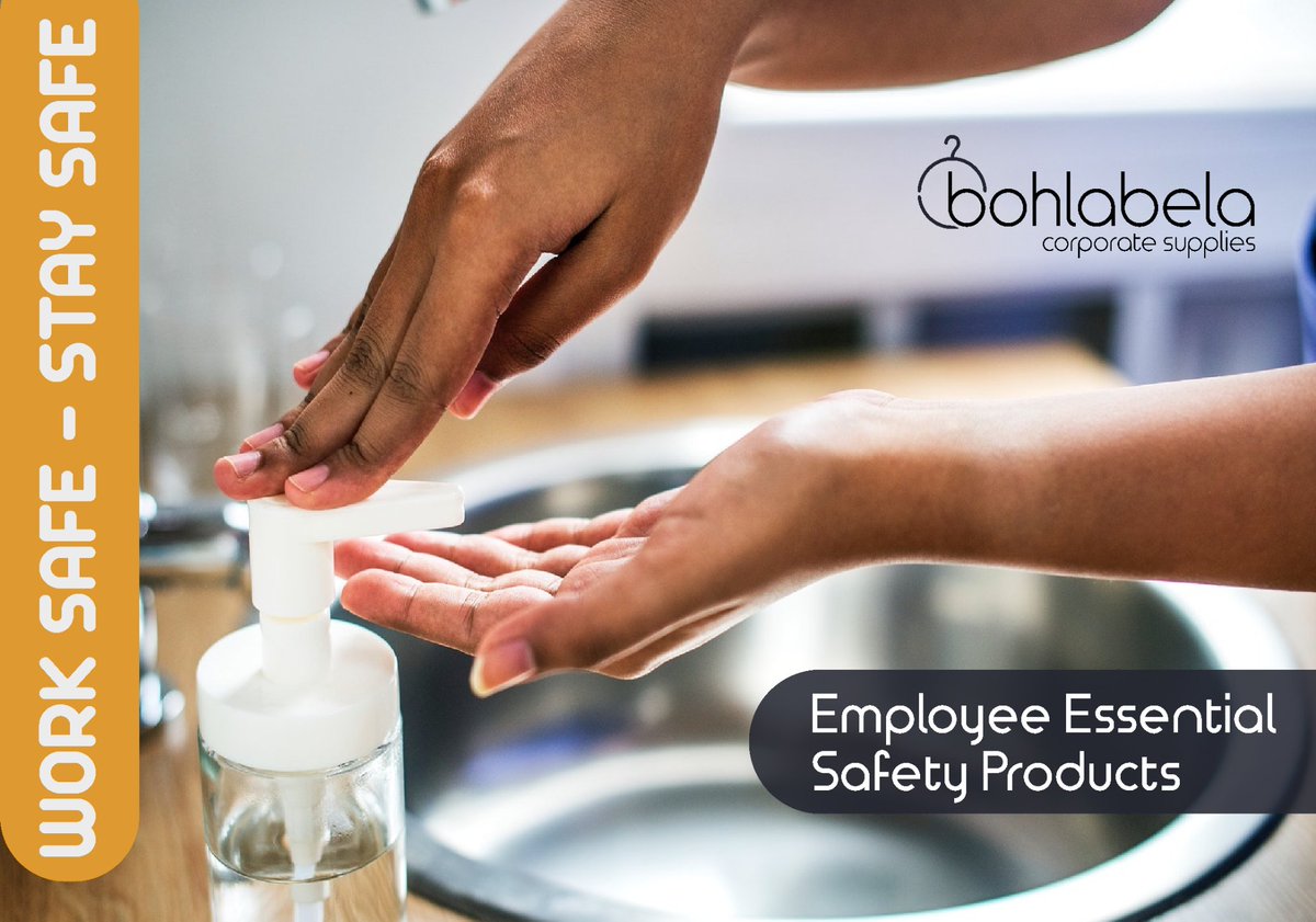 Bohlabelacorp's tweet photo. #worksafe #staysafe with our #ProtectiveWear accessories. Branded and unbranded #PPE to your specifications.
Visit us on https://t.co/6m5IUJ9B6z for an obligation-free quote.
#bohlabela #corporateclothing #branding #corporatewear #blackownedbusiness #covid_19 #corona https://t.co/iYR6XzfIm9