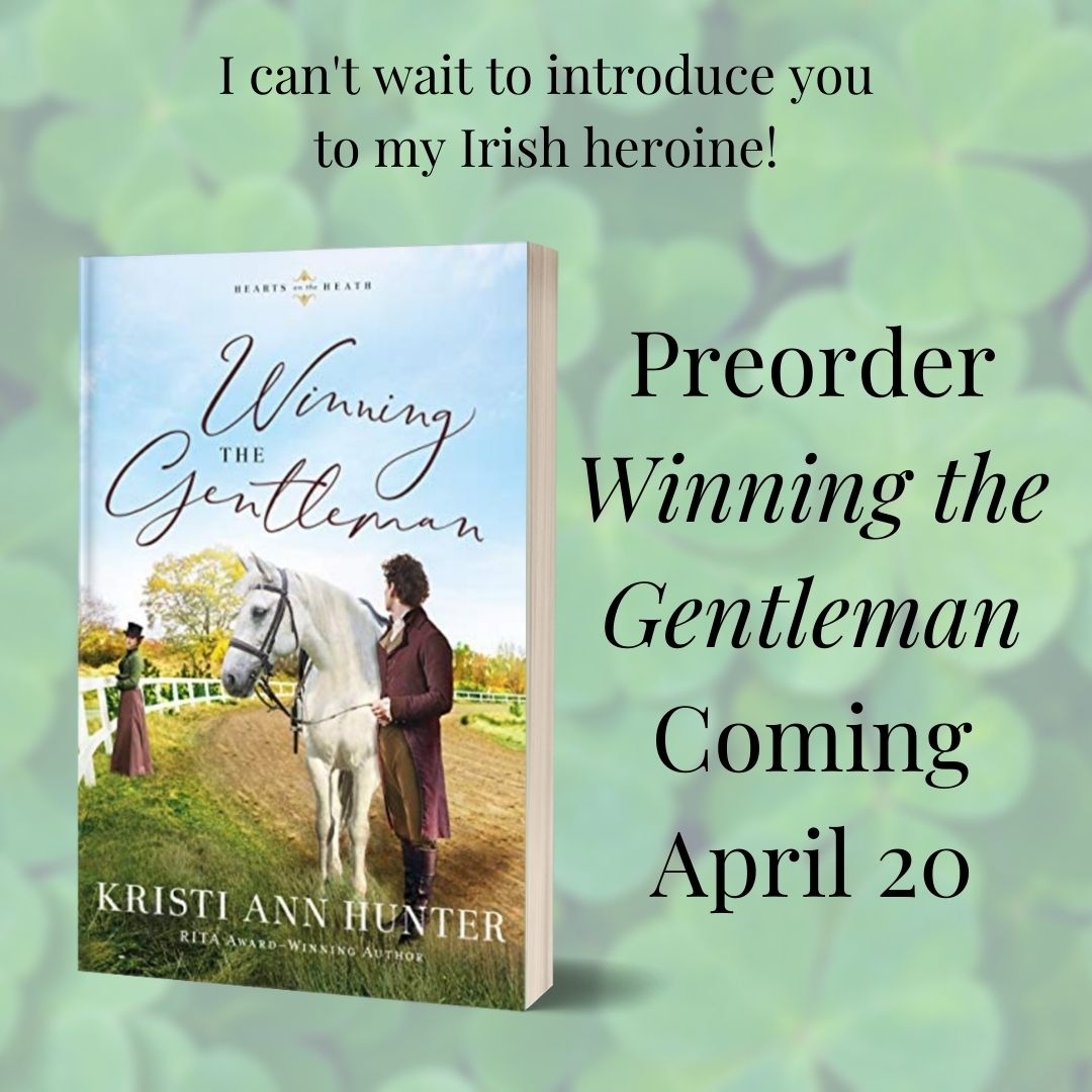 I can't wait to introduce you to my Irish heroine! 
.
Preorder Winning the Gentleman, releasing April 20! 
.
Get a great discount when you preorder from Baker Bookhouse! bakerbookhouse.com/products/235781