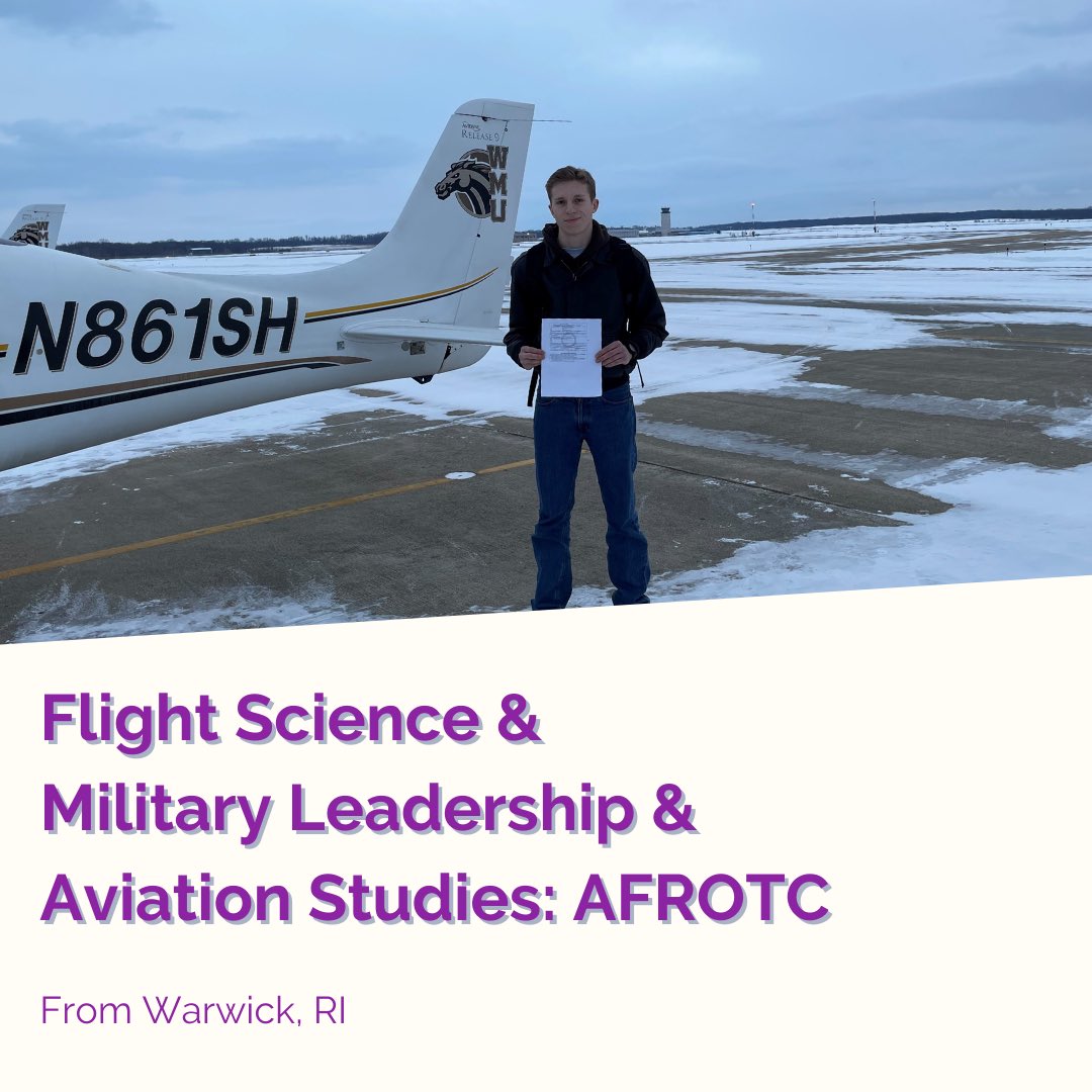 WMUASC's tweet image. Meet Nathan, your Senator for Aviation Flight Science Majors! If you have any questions, comments, concerns, he’s the one to go to. He is your advocate to the leadership and helps bring the change you ask for.