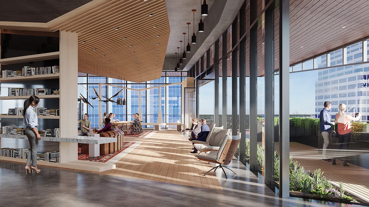 DudaPaine's tweet image. Three of our projects are located on the same block in Austin, Texas. If you live in Austin, you might have seen 405 Colorado Tower under construction. Swipe to see renderings of the exterior and interior elevated lobby. #dudapaine #architecturediagram #405colorado