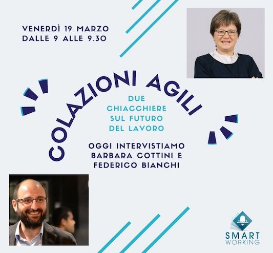 Questo venerdì mattina iniziamo insieme la giornata con un buon caffè e una buona chiacchierata? ☕

Che ne dici?

#smartworking #lavoroagile #lavoro #futuro 

linkedin.com/events/colazio…
