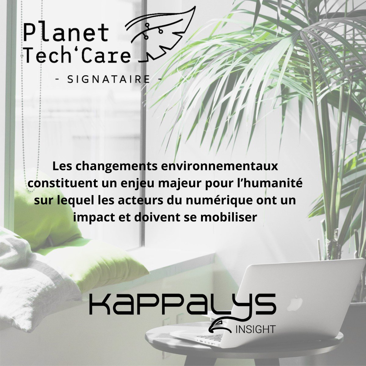 kappalys's tweet photo. Nous sommes fiers de nous associer à Syntec Numérique, et de rejoindre la communauté Planet Tech'Care ! #Ensemble mobilisons-nous pour un #NumériqueResponsable #MoreThanTech ✅ https://t.co/ofXNI6tJOL
#Kappalys https://t.co/aP5LF1cobU