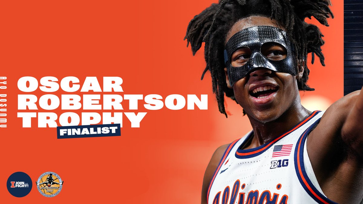 IlliniMBB's tweet photo. Oscar Robertson Trophy Finalist: @AyoDos_11 

Congratulations, Dos! 

#Illini | #EveryDayGuys https://t.co/9KmltyjipU
