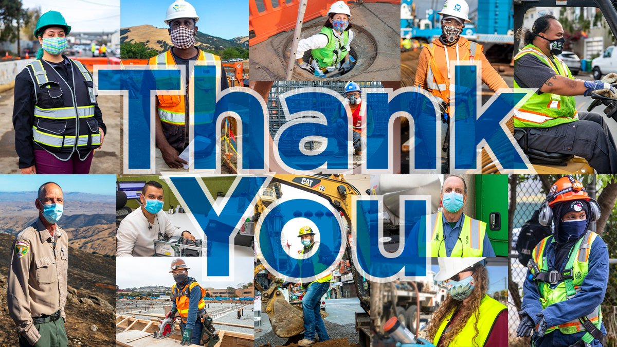 MySFPUC's tweet image. One year has passed since we first sheltered in place due to COVID-19. Working together, we helped save countless lives. We appreciate all the sacrifices you made to keep our city safe and resilient. #EssentiallyYoursSF