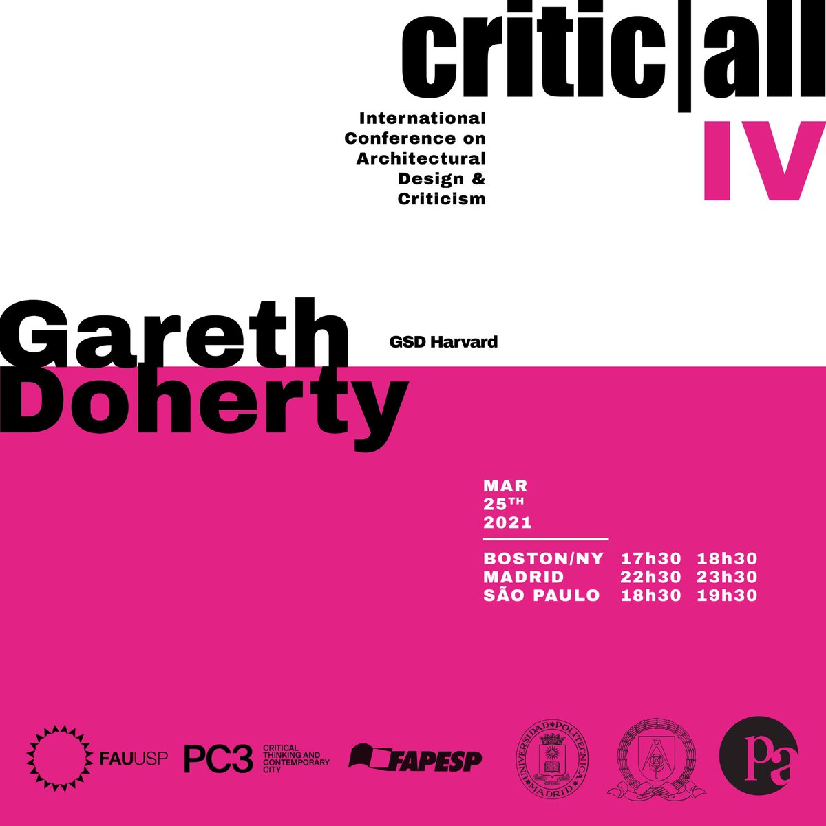 criticallconfer's tweet photo. Check the keynotes opening the days on the 25 and 26th March. Register at: https://t.co/NT0EWzEne2
⭐️Sven-Olov Wallenstein (Södertörn University)
⭐️Gareth Doherty (GSD Harvard)
⭐️Carmen Espegel (ETSAM-UPM)
⭐️Tom Avermaete (ETH)
#criticall
@ETSAMadrid @SoyUPM @FAUUSPoficial https://t.co/5kHbhd0CcB