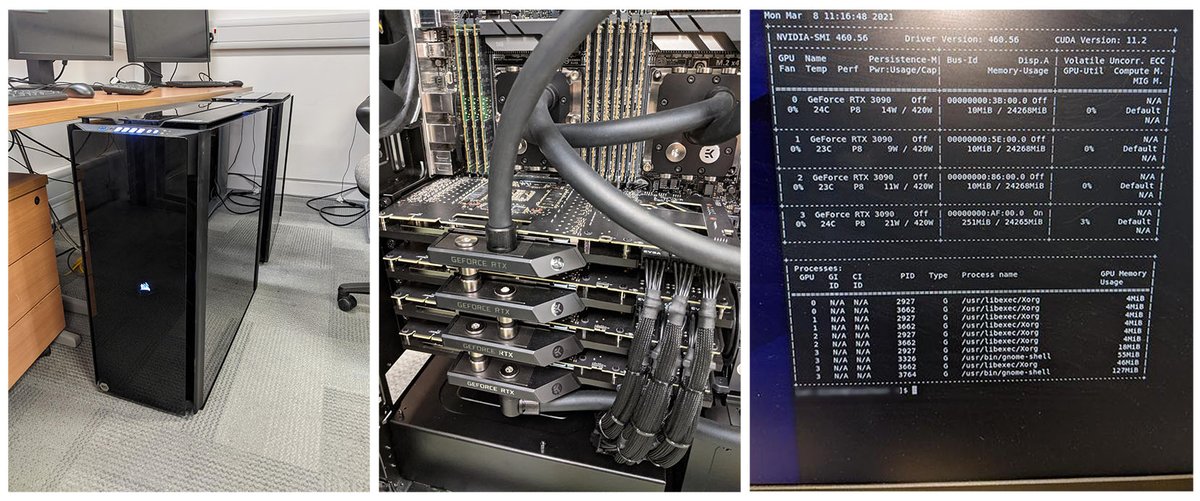Neil Ranson (@naranson) on Twitter photo For those who like this sort of thing...
1. Definitely too tall for the desks. This might not be their final location....
2. Incredibly neat build from <a href="/Scan_3XS/">Scan 3XS Systems</a>
3. Time for testing!
#AllTheGPUs @Astbury_BSL <a href="/AstburyCentre/">Understanding Life in Molecular Detail</a> For those who like this sort of thing...
1. Definitely too tall for the desks. This might not be their final location....
2. Incredibly neat build from <a href="/Scan_3XS/">Scan 3XS Systems</a>
3. Time for testing!
#AllTheGPUs @Astbury_BSL <a href="/AstburyCentre/">Understanding Life in Molecular Detail</a>