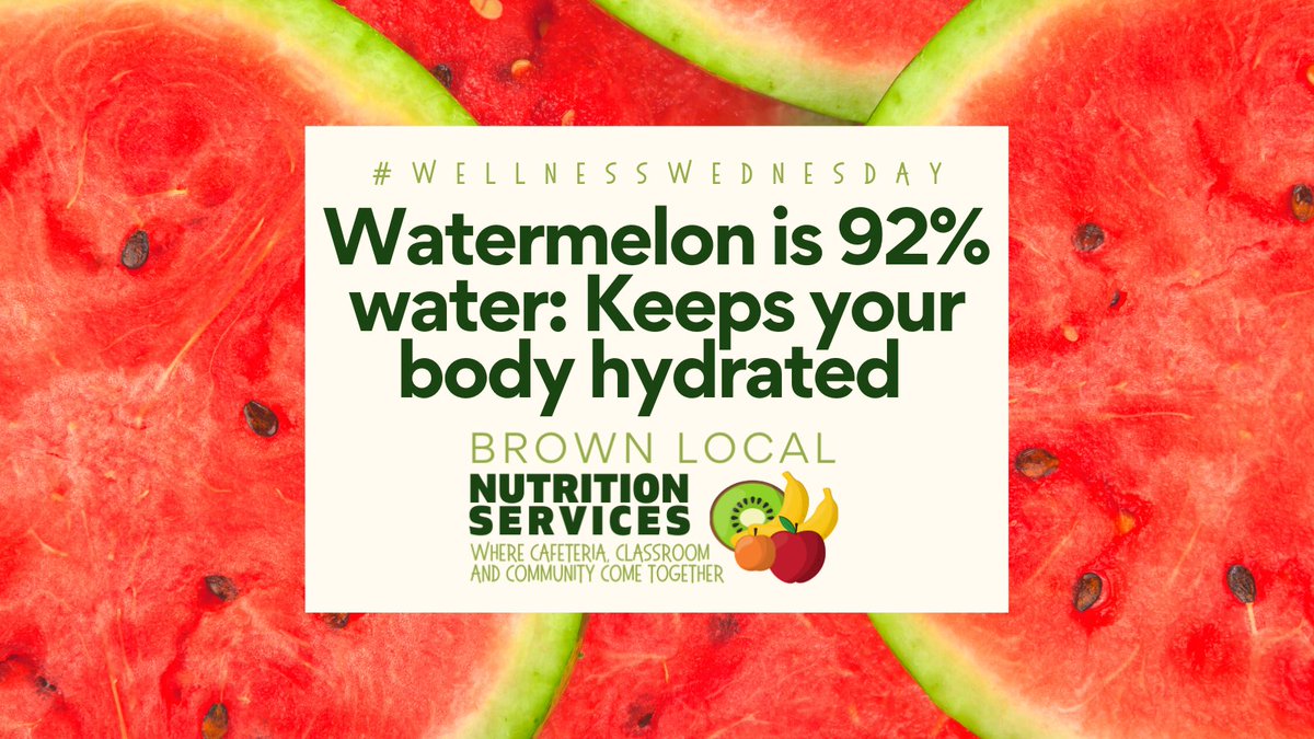 blsdnutrition's tweet photo. Our students are one in a melon! 🍉

@snaohio #malvernpride @Brown_Local_ @schoollunch #wellnesswednesday #wellness #schoolwellness #childwellness #studentwellness #studenthealth #wellnessinschools #watermelon #watermelonfacts #watermelonhealthbenefits #healthbenefits https://t.co/zdKKt6jFaP