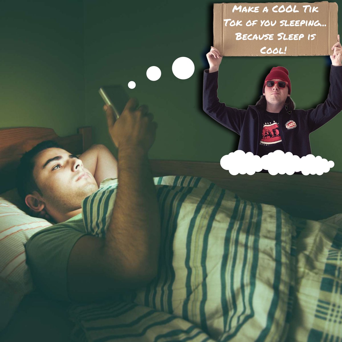 SADDTN's tweet photo. Reminder!! Social Media can wait, sleep is not just important for your general health, but mental health too. If you are not fully awake, your concentration and reaction times will not be there causing getting behind the wheel not safe. #SADD40 https://t.co/cOPul8vrPQ