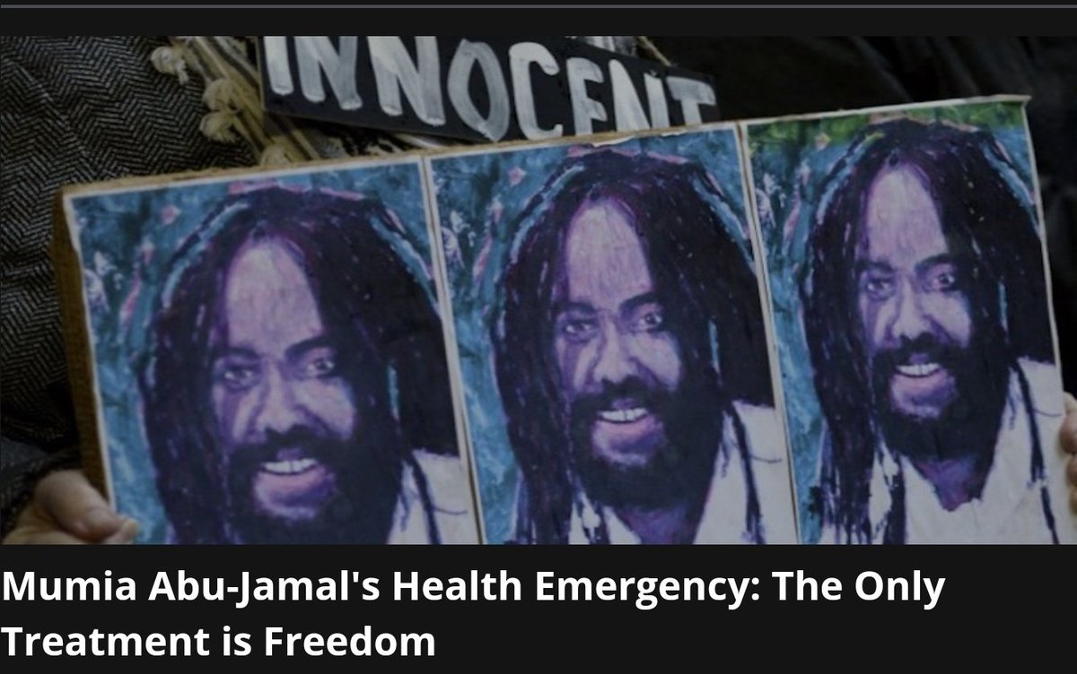 Delo_Taylor's tweet photo. "...like an elephant sitting on his lungs": Mumia Abu Jamal's health emergency. #FreeMumia #IntelGroup 
https://t.co/zG4EbvgZJT https://t.co/6Uqb05KoGi