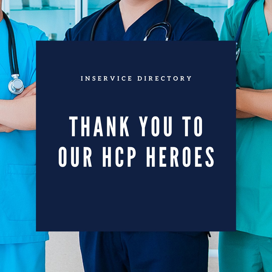 Reminder: Don't forget to say thank you to our HCP heroes. We are so grateful for our HCP's. Thank you for everything you do, day in and day out. You are appreciated.
