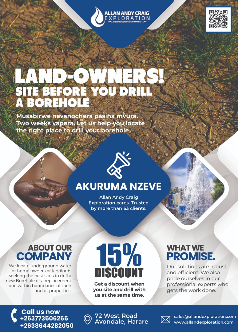 AAC_Exploration's tweet photo. Are you a land owner thinking of Drilling a borehole? DO NOT BE DUPED. Site before you drill. First make sure that the water underground is sufficient enough to sustain you and your family or your business in the long run. Contact us today and we can site for you! https://t.co/tiVA7Dsa5I