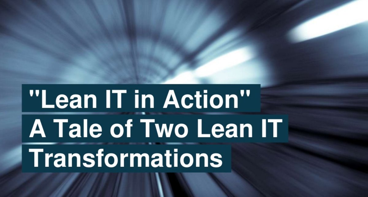 leanittweets's tweet photo. Lean IT – Lean IT in Action -A Tale of Two IT Transformations https://t.co/OMTkCa1Mug https://t.co/kcunvnS4QB