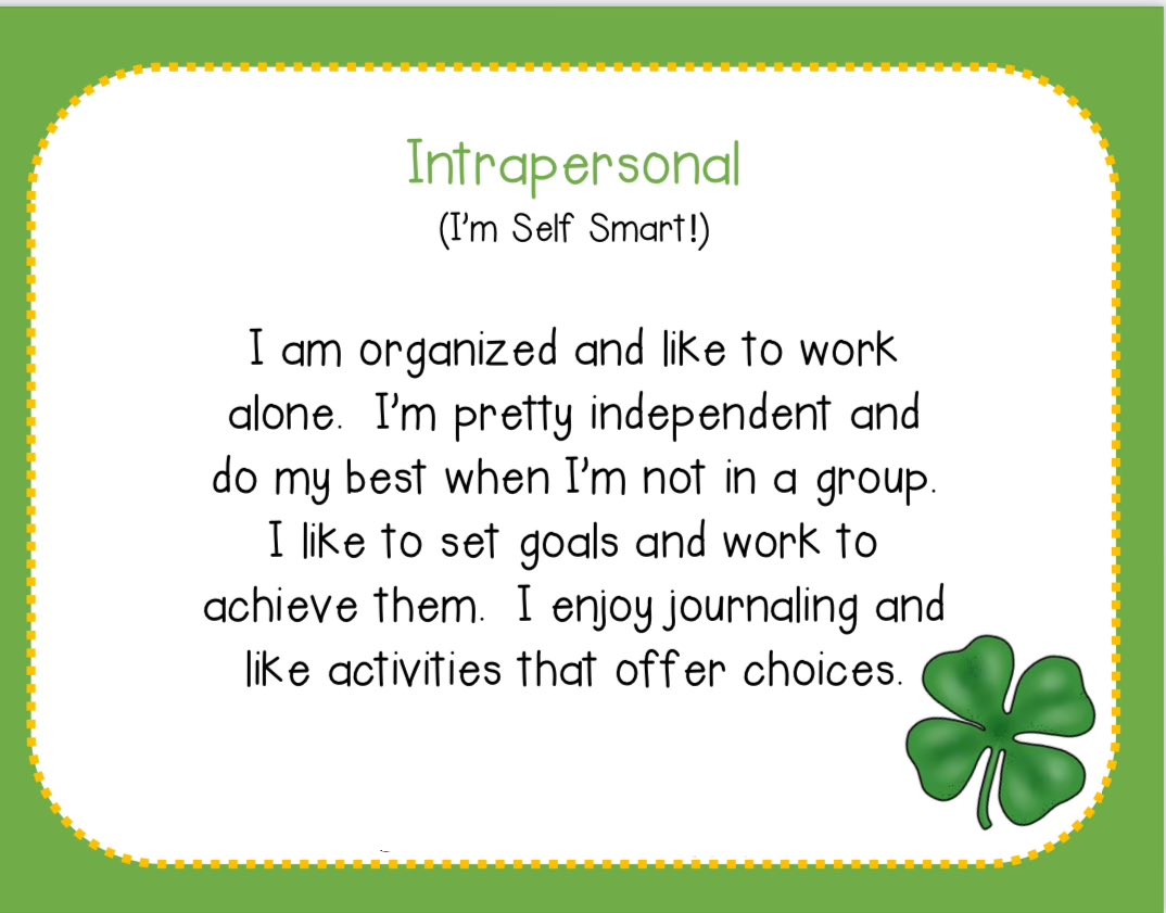 CounselingBES's tweet image. Today we talked about how each of us are individual learners and we all may need different tools to succeed and learn and that’s what makes us special and UNIQUE ☘️💚 @BrooksideWWRSD @caselorg #sel #sel4us #multipleintelligence #learningstyles