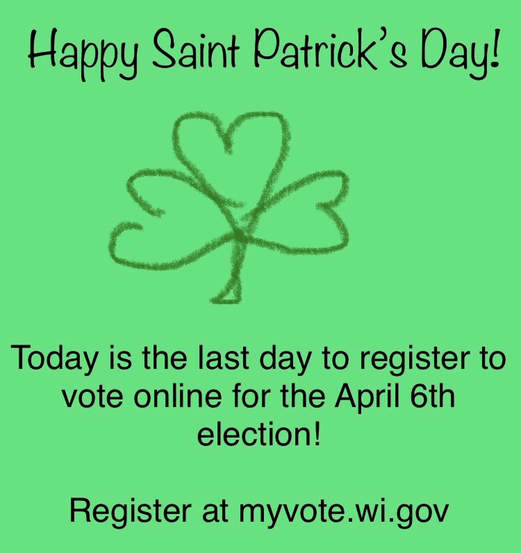 uwmvotes's tweet image. Don’t forget to register online if you haven’t already at myvote.wi.gov