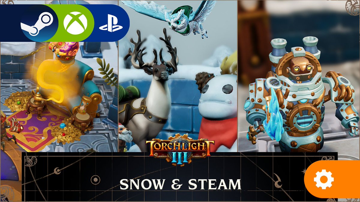 Torchlight_DE's tweet photo. Guten Abend, Spieler auf #Steam, #PS4 &amp; #Xbox! Wir haben das Update Schnee &amp; Dampf deaktiviert, um unseren nächsten großen Content-Patch vorzubereiten …

Lest hier die Patch Notes ⬇️
https://t.co/95losl9li5 https://t.co/cDhyvnZ9uo