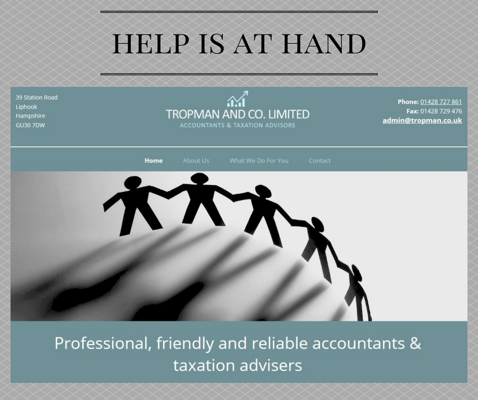 Tropman &amp; Co Ltd have been providing expert accountancy and #tax advice to clients locally and nationally for many years. Based in #Liphook #Hampshire they provide #accountancy and #taxation services for clients across the local area, nationwide / overseas tropmanaccountants.co.uk