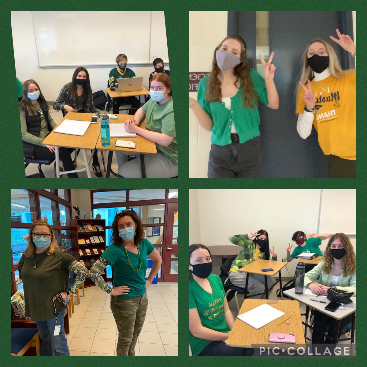 stmichaelcdsbeo's tweet photo. Happy St. Patrickโs Day! Green & Gold Day! ๐๐ #mustangspiritweek https://t.co/BaMFez2vfG