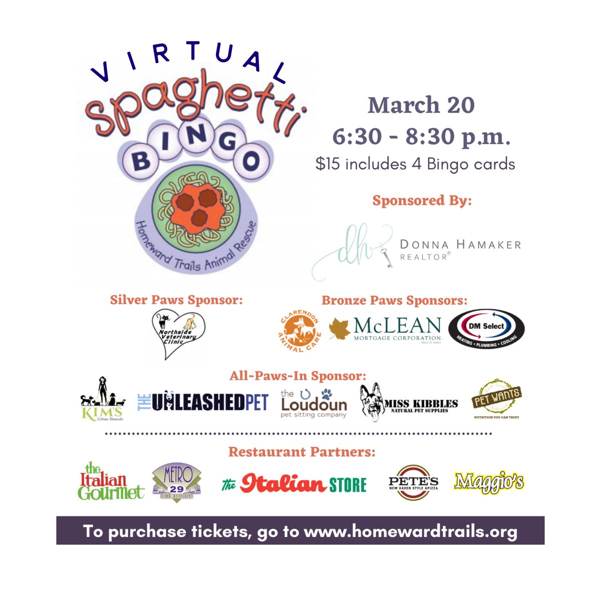 HomewardTrails's tweet photo. Do you have your tickets for Virtual Spaghetti Bingo yet? Family friendly fun! Join us! https://t.co/OTIltVVfSJ https://t.co/zTVH897kVy