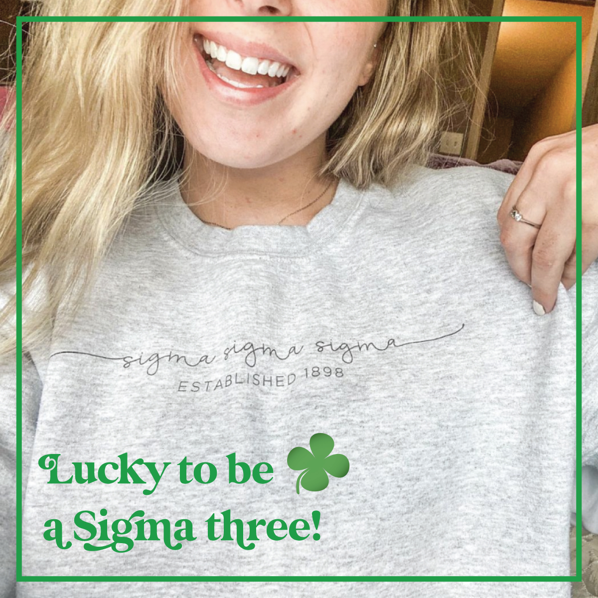 Happy St. Patrick’s Day, sisters! Tag a sister you're 🍀lucky🍀 to know.