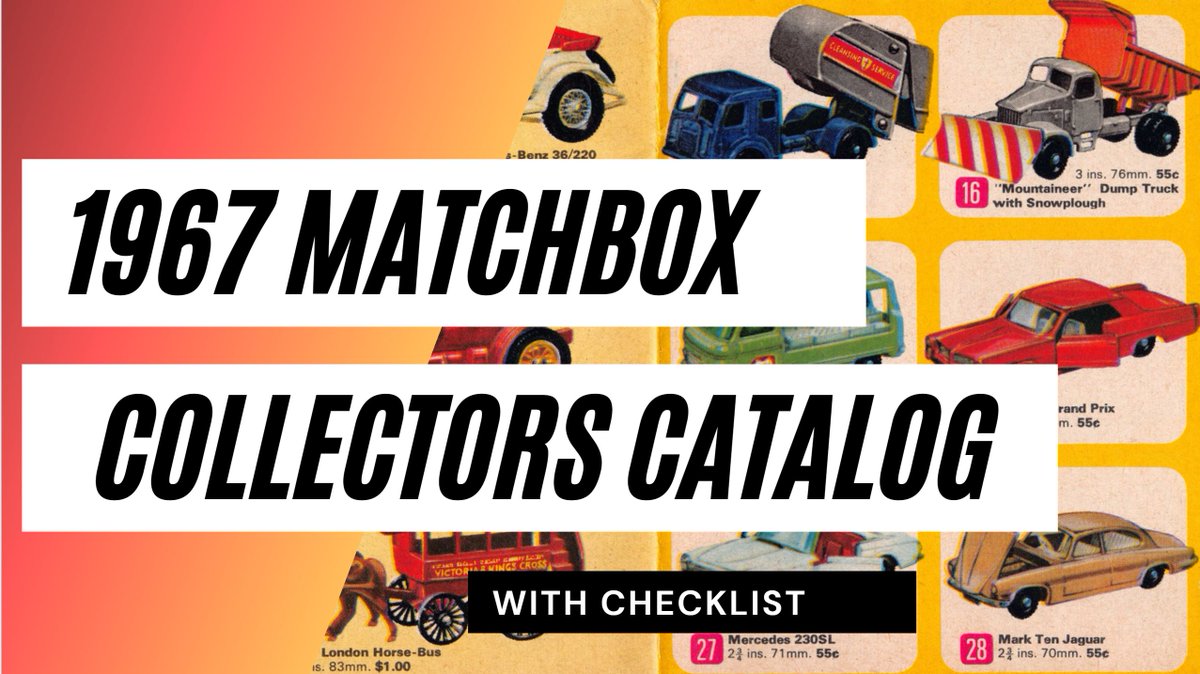 BergenPickers's tweet photo. 1967 Matchbox Lesney Collectors Catalog and Checklist https://t.co/Cz1KBrgCZQ via @YouTube #matchbox #lesney #vintagetoys #toys https://t.co/ynYTqaMiIP