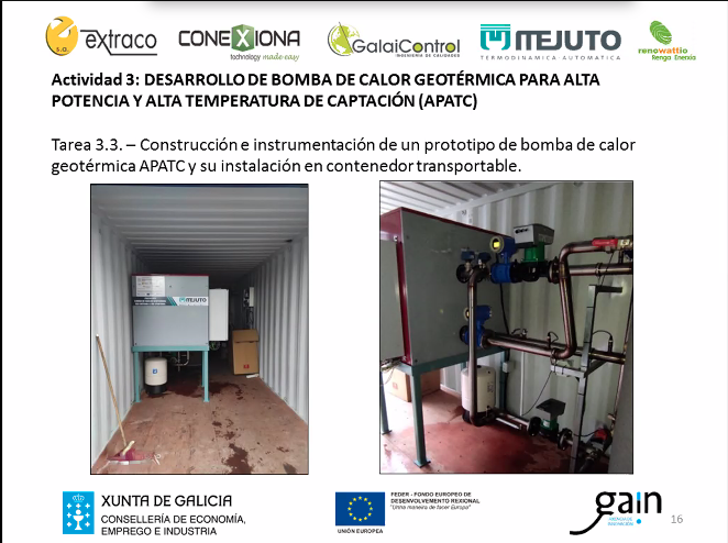 conexiona's tweet photo. Ramiro Mejuto de la Empresa Megodeza, toma el relevo de la presentación de GEO4RADÓN.

"Resultados muy satisfactorios en las pruebas del prototipo de la bomba de calor Geotérmica  de Alta potencia y Alta temperatura, siempre teniendo en cuenta el medio ambiente y el coste." https://t.co/45evQGG4jr