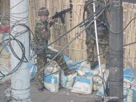 Terrorist forces are ambushing civilians as they destroy enemies on the battlefield

This is not cracking down on strikes. This is pro-democracy civilians are being genocidal.

#Mar17Coup
#MilitaryCoupInMyanmar
#CrimesAgainstHumanity
#WhatsHappeningInMyanmar