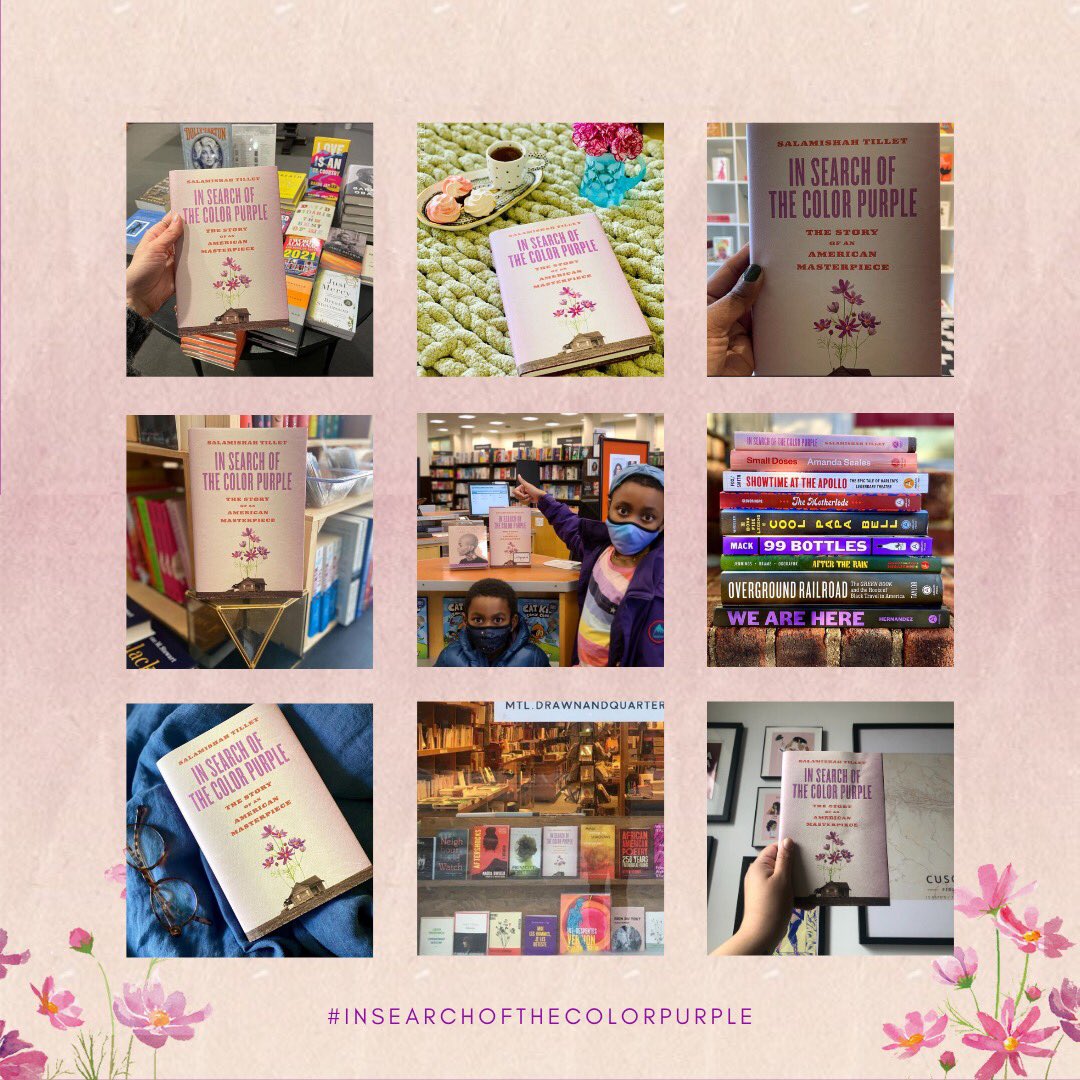 salamishah's tweet photo. "I think it pisses God off if you walk by the color purple in a field somewhere and don't notice it." -Shug Avery
So grateful to everyone for all loving on #InSearchOfTheColorPurple. Thank you!!!! https://t.co/lHFwGeBuVI